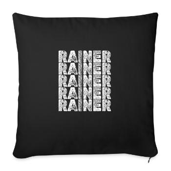 Hero Rainer - Sofa pillowcase 17,3'' x 17,3'' (45 x 45 cm) - black - Front