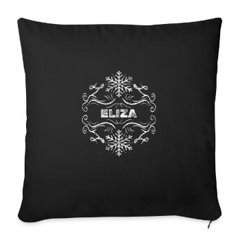 Wife Eliza - Sofa pillowcase 17,3'' x 17,3'' (45 x 45 cm) - black - Front