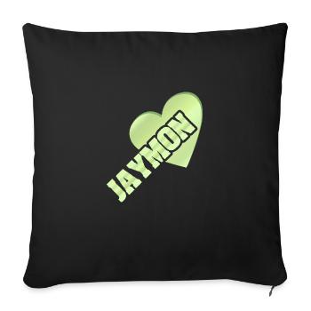 Jaymon comme l’or - Housse de coussin décorative 45 x 45 cm - noir - Devant
