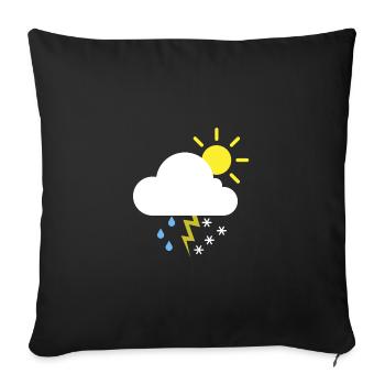 Été aujourd'hui - Housse de coussin décorative 45 x 45 cm - noir - Devant