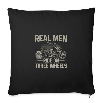 Trike - Sofakissenbezug 45 x 45 cm - Schwarz - Vorne
