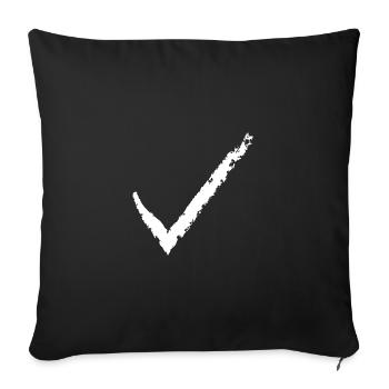 Tick - Sofa pillowcase 17,3'' x 17,3'' (45 x 45 cm) - black - Front