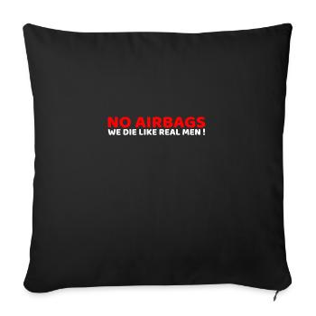 Airbags - Housse de coussin décorative 45 x 45 cm - noir - Devant