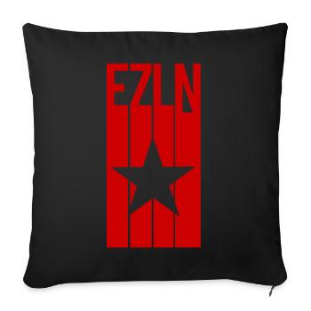 ezln Mexique Chiapas sous-commandant Marcos - Housse de coussin décorative 45 x 45 cm - noir - Devant