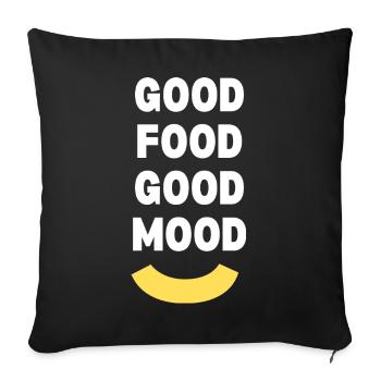 Wear Your Brand - Sofa pillowcase 17,3'' x 17,3'' (45 x 45 cm) - black - Front
