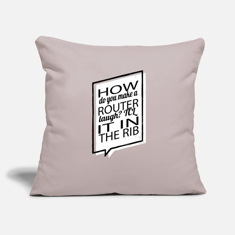 Citation Fun Computer Humourour Fullstack Developer Housse de coussin décorative 45 x 45 cm
