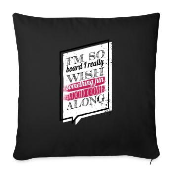 Lumberjack Carpenter saw Carpenter Work Tshirts - Sofa pillowcase 17,3'' x 17,3'' (45 x 45 cm) - black - Front