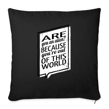 animal birthday present present scifi - Sofakissenbezug 45 x 45 cm - Schwarz - Vorne