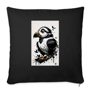 Mignon bébé pingouin - Housse de coussin décorative 45 x 45 cm - noir - Devant