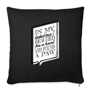 Paw Pet Boxer Christmas German Shepherd - Sofa pillowcase 17,3'' x 17,3'' (45 x 45 cm) - black - Front