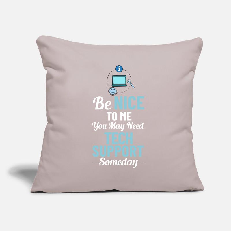 Tech Support IT Technical Assistance Helpdesk Sofa pillowcase 17,3'' x 17,3'' (45 x 45 cm)