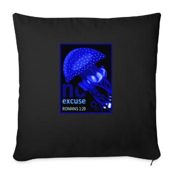 Qualle - no excuse - Sofakissenbezug 45 x 45 cm - Schwarz - Vorne