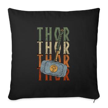 Odin Asgard Celts - Sofa pillowcase 17,3'' x 17,3'' (45 x 45 cm) - black - Front