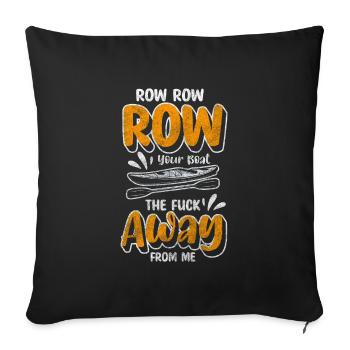 Rowing Coxswain Club - Sofa pillowcase 17,3'' x 17,3'' (45 x 45 cm) - black - Front