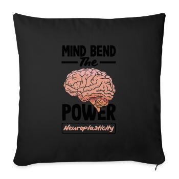 Unlock Your Brain's Potential Neuroplasticity - Sofakissenbezug 45 x 45 cm - Schwarz - Vorne
