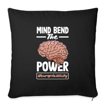 Unlock Your Brain's Potential Neuroplasticity - Sofakissenbezug 45 x 45 cm - Schwarz - Vorne