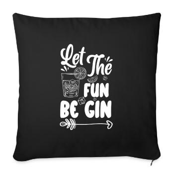 Alcool Boisson Buveur Alcool - Housse de coussin décorative 45 x 45 cm - noir - Devant
