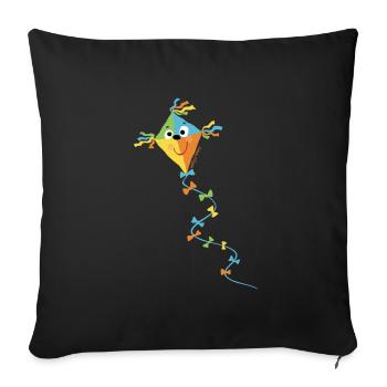 Herbstdrache - Sofakissenbezug 45 x 45 cm - Schwarz - Vorne