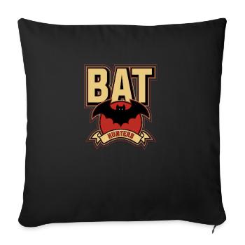 BAT - Sofakissenbezug 45 x 45 cm - Schwarz - Vorne