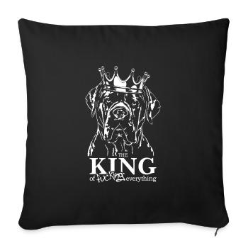 CANE CORSO King Dog Dog Dog Wilsigns - Sofa pillowcase 17,3'' x 17,3'' (45 x 45 cm) - black - Front