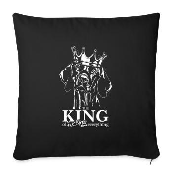 Magyar Vizsla King Dog Saying Dogs Wilsigns - Housse de coussin décorative 45 x 45 cm - noir - Devant