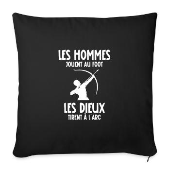 les dieux tirent à l'arc - Housse de coussin décorative 45 x 45 cm - noir - Devant