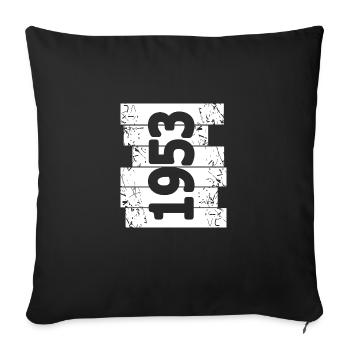 Parents 1953 - Sofa pillowcase 17,3'' x 17,3'' (45 x 45 cm) - black - Front
