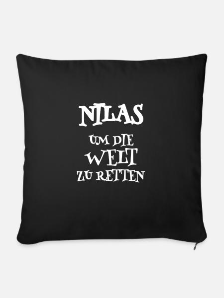 Retter Nilas - Sofakissenbezug 45 x 45 cm - Schwarz