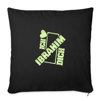 Couple Ibrahim - Housse de coussin décorative 45 x 45 cm - noir - Devant