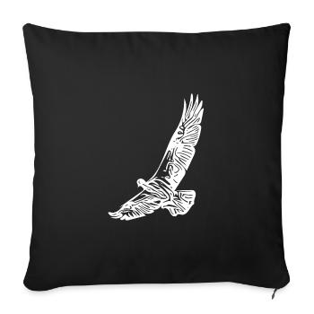 Bird portrait for birdwatchers - Sofa pillowcase 17,3'' x 17,3'' (45 x 45 cm) - black - Front