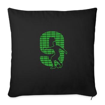 soccer sport soccer soccer field - Sofa pillowcase 17,3'' x 17,3'' (45 x 45 cm) - black - Front