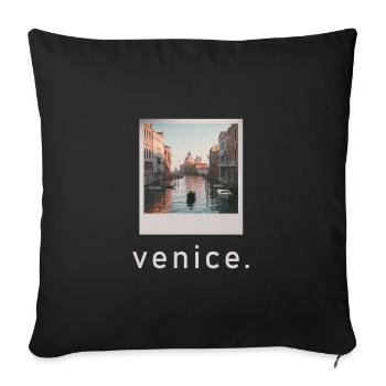 St. Mark's Basilica Venice Retro Photo - Sofa pillowcase 17,3'' x 17,3'' (45 x 45 cm) - black - Front