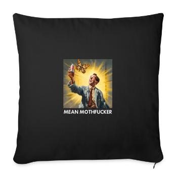 Mean Miothfucker - Sofa pillowcase 17,3'' x 17,3'' (45 x 45 cm) - black - Front