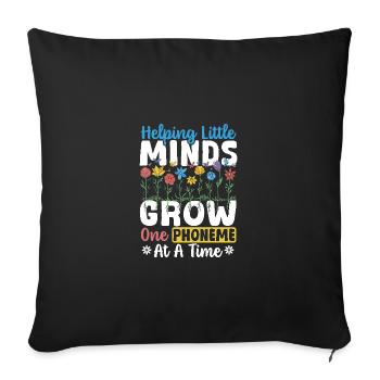 Dyslexia Dyslexic Learning Disabilities - Sofa pillowcase 17,3'' x 17,3'' (45 x 45 cm) - black - Front