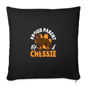 Chessie Hunting Dog Chesapeake Bay Retriever - Sofa pillowcase 17,3'' x 17,3'' (45 x 45 cm) - black - Front