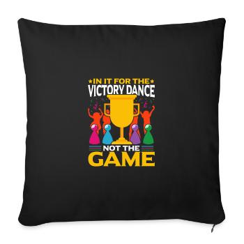 Board Games Fun And Games Board Game Humor Jokes - Sofa pillowcase 17,3'' x 17,3'' (45 x 45 cm) - black - Front
