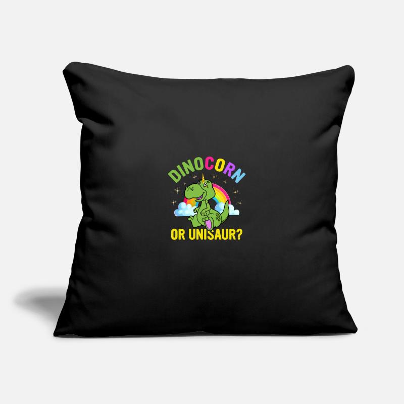 Lustiges süßes Dinosaurier-Einhorn - Dinocorn oder Unisaure Sofakissenbezug 45 x 45 cm