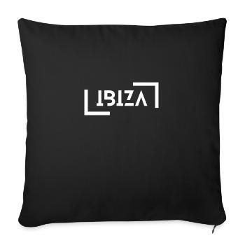 Ibiza - Sofa pillowcase 17,3'' x 17,3'' (45 x 45 cm) - black - Front