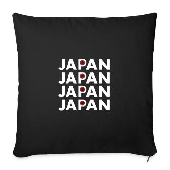 Rugby Rugby Rugby Rugby Rugby Japan Rugby - Sofa pillowcase 17,3'' x 17,3'' (45 x 45 cm) - black - Front