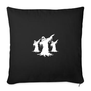 Dabbing effrayant Fantômes Fantômes Halloween - Housse de coussin décorative 45 x 45 cm - noir - Devant