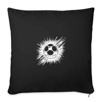 Logo Icon Flying Shot Football Club - Sofa pillowcase 17,3'' x 17,3'' (45 x 45 cm) - black - Front