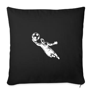 Goalkeeping skills combined in reflexes and precision - Sofa pillowcase 17,3'' x 17,3'' (45 x 45 cm) - black - Front