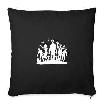 Creepy Graveyard Zombie Monster - Sofa pillowcase 17,3'' x 17,3'' (45 x 45 cm) - black - Front