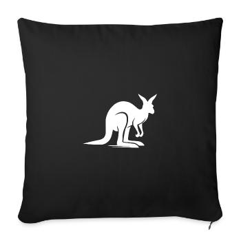 Kangaroo Landscapes Australia's Animal Motif - Sofa pillowcase 17,3'' x 17,3'' (45 x 45 cm) - black - Front