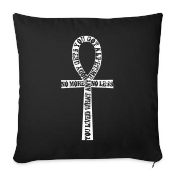 You lived what anybody gets - Death in Sandman - Sofakissenbezug 45 x 45 cm - Schwarz - Vorne