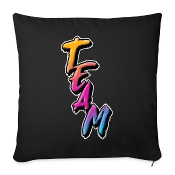 Équipe - Housse de coussin décorative 45 x 45 cm - noir - Devant