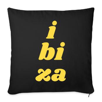 i bi za - Sofa pillowcase 17,3'' x 17,3'' (45 x 45 cm) - black - Front