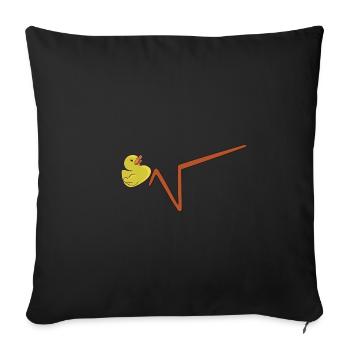 Duck Root Math Math Teacher Nerd - Sofa pillowcase 17,3'' x 17,3'' (45 x 45 cm) - black - Front