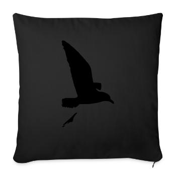 Moeve_scheiss - Sofakissenbezug 45 x 45 cm - Schwarz - Vorne