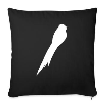 Bird Falcon Blackbird Thrush Sparrow Buzzard Raven - Sofa pillowcase 17,3'' x 17,3'' (45 x 45 cm) - black - Front